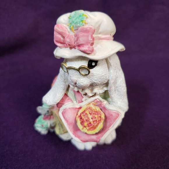 Patchville Bunnies Sadie Paws w/wrong box 1994 Easter Rabbit Bunny Christmas - Picture 4 of 7